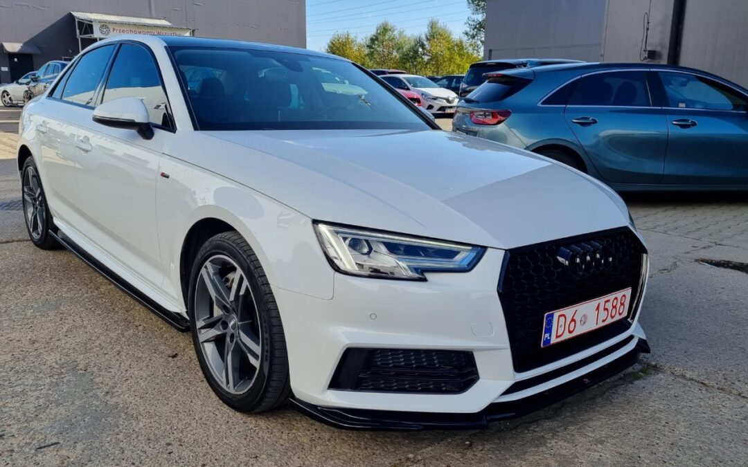 Audi A4 S line z USA – Import i naprawa w Warszawie dla klienta