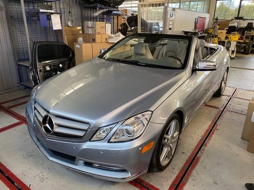 Mercedes E350 Cabrio z USA – Import do Warszawy dla Damiana